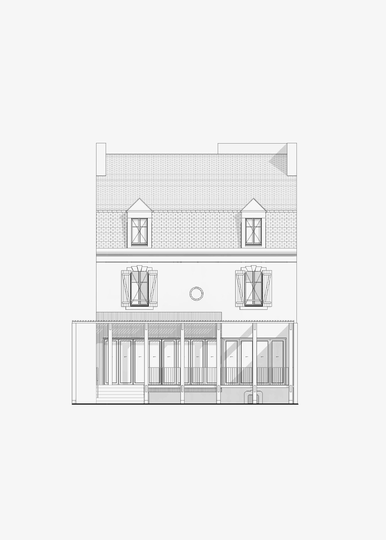 Plan par l'atelier d'architectes Rupin Conq