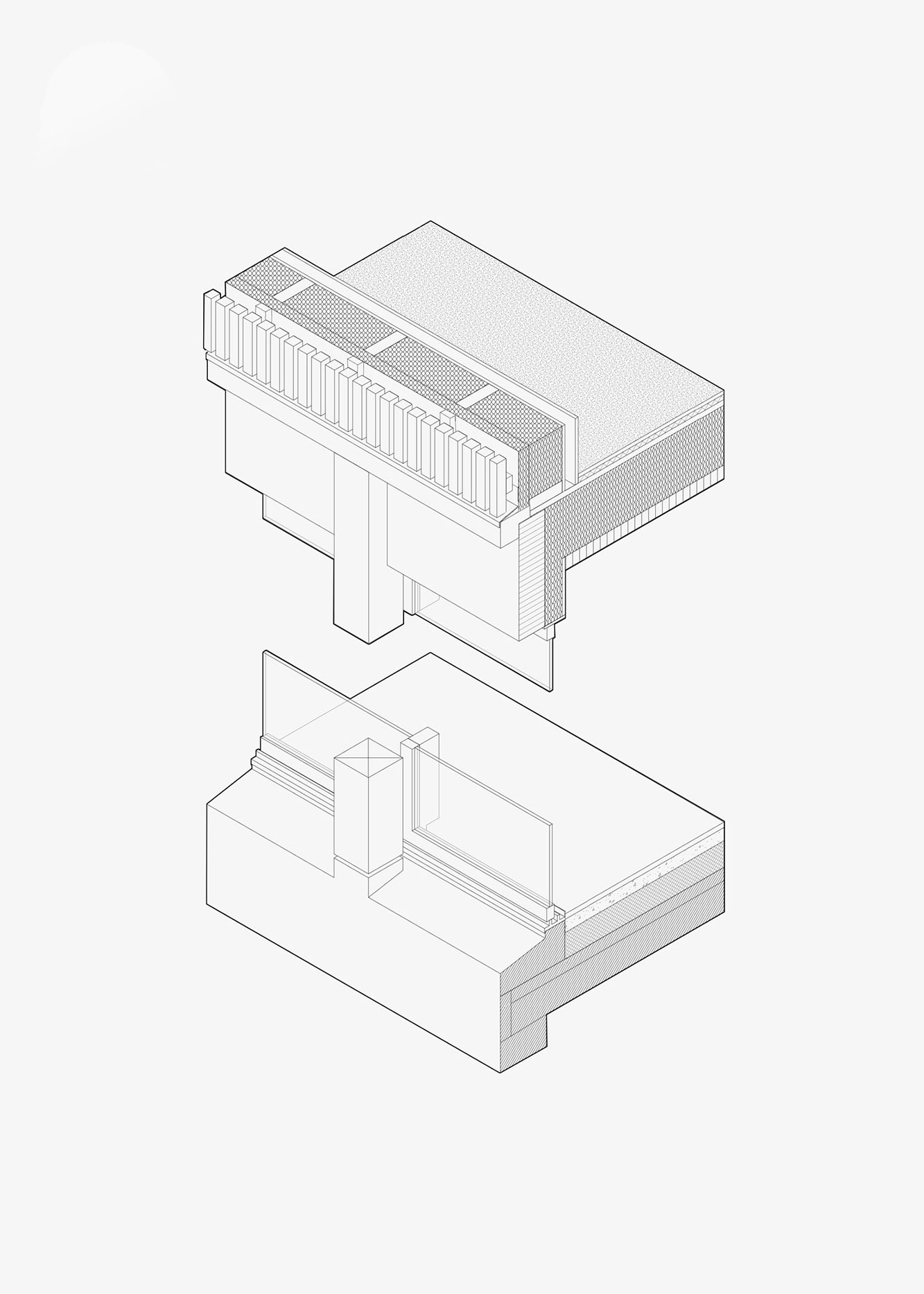 Détail de la maison DBS par l'atelier d'architectes Rupin Conq