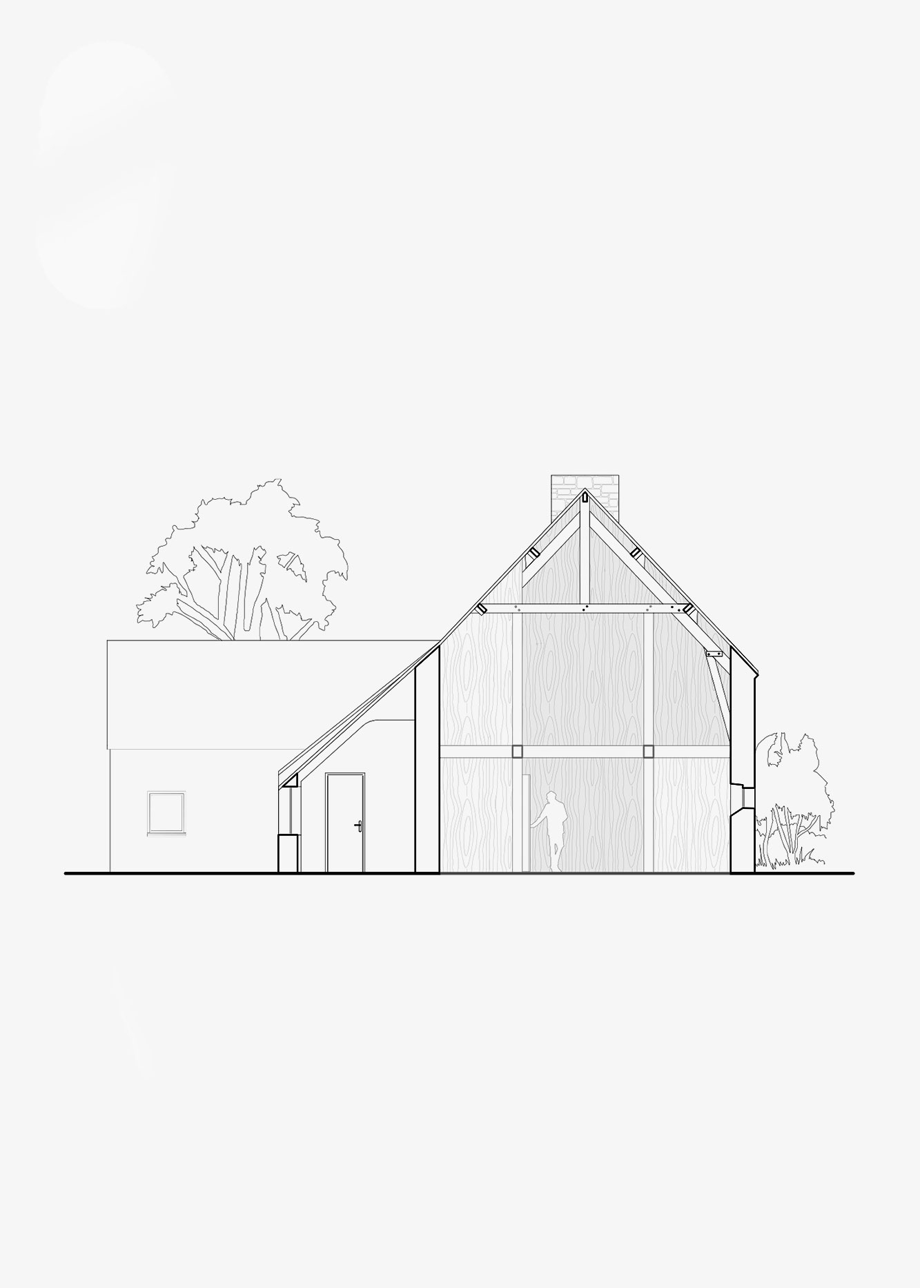 Plan de la maison GFF conçu par l'atelier d'architectes Rupin Conq