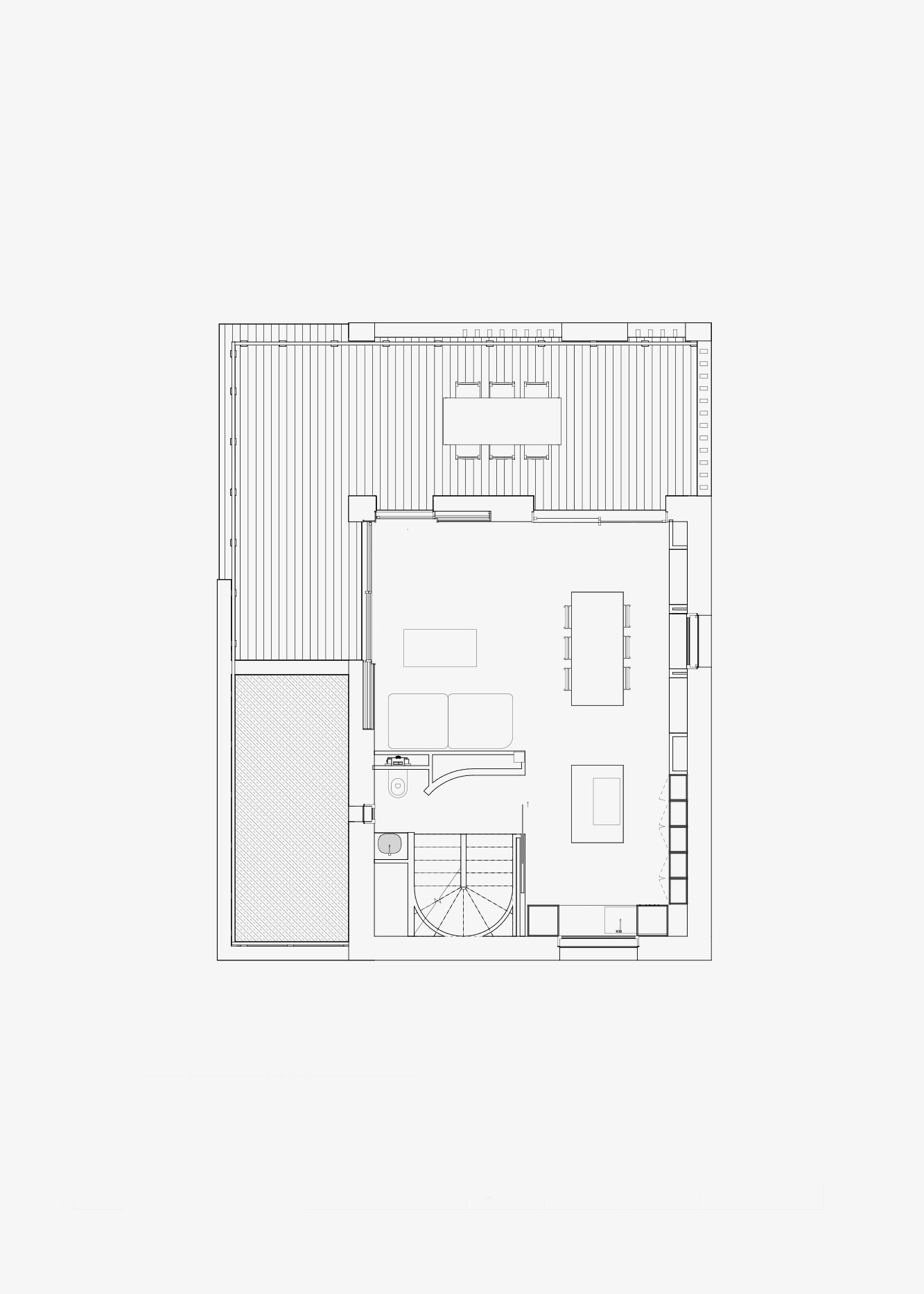Plan de la maison LGN conçu par l'atelier d'architectes Rupin Conq