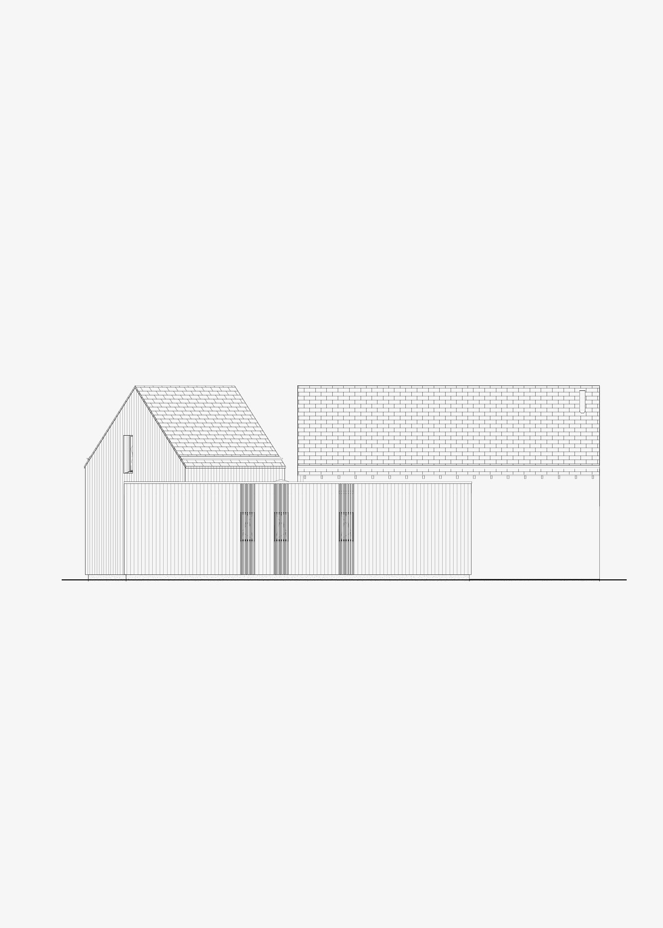 Plan de l'extension de la maison GVR par l'atelier d'architectes Rupin Conq